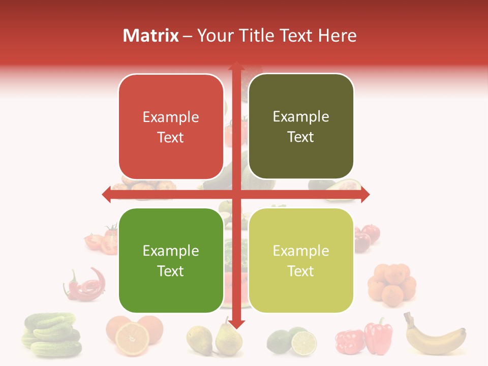 Watermelon Vegetable Potato PowerPoint Template