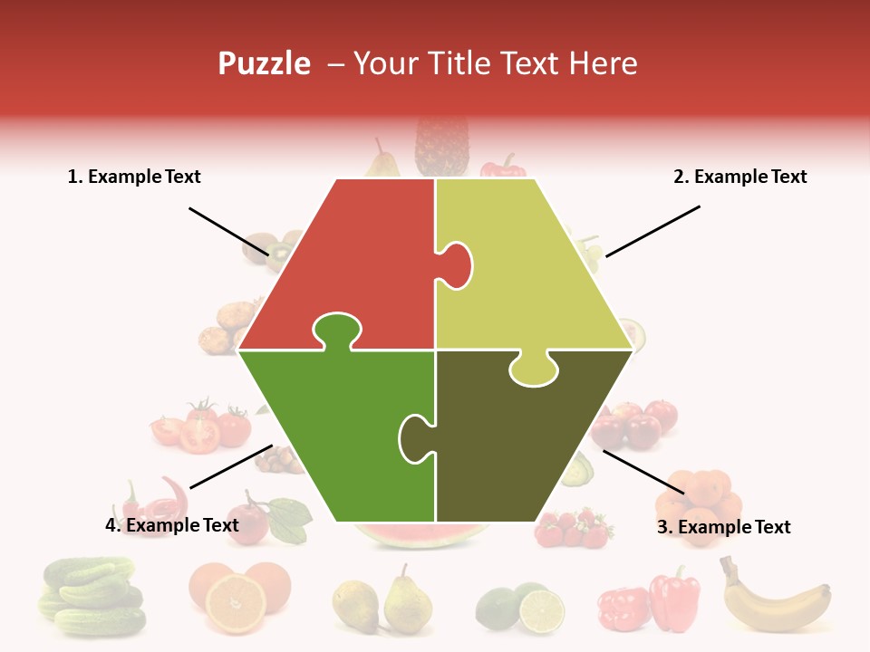 Watermelon Vegetable Potato PowerPoint Template