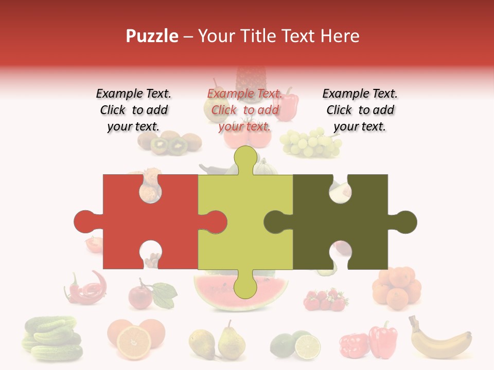 Watermelon Vegetable Potato PowerPoint Template