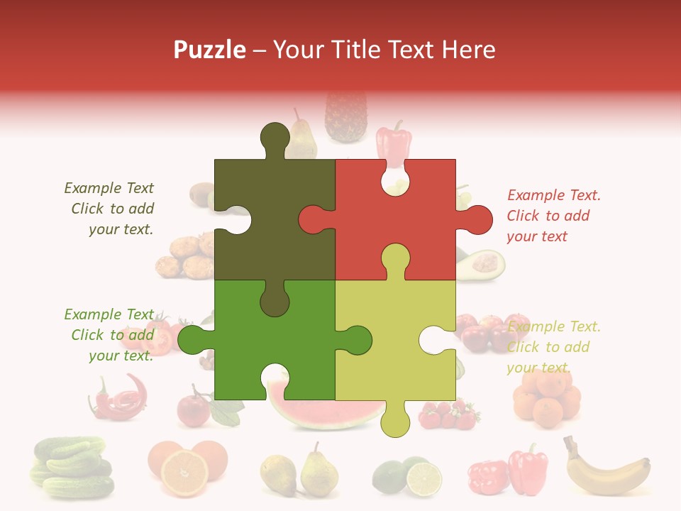 Watermelon Vegetable Potato PowerPoint Template