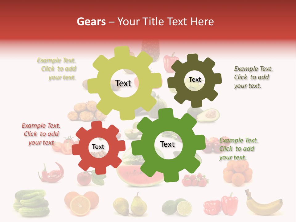 Watermelon Vegetable Potato PowerPoint Template