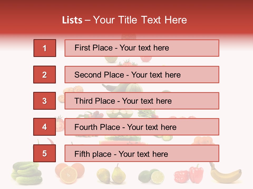 Watermelon Vegetable Potato PowerPoint Template