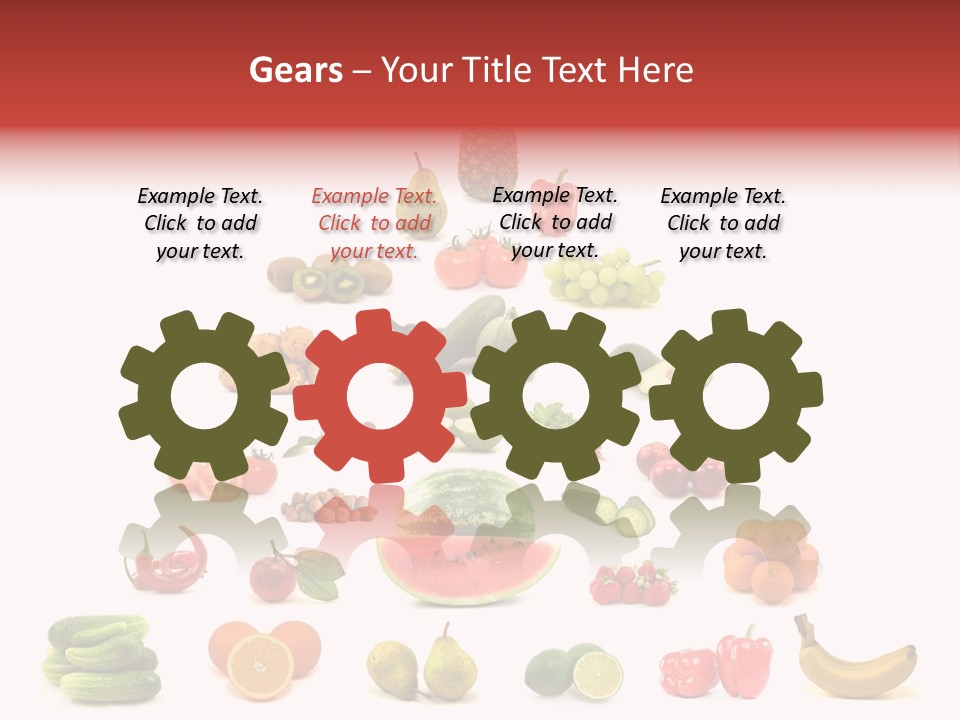 Watermelon Vegetable Potato PowerPoint Template