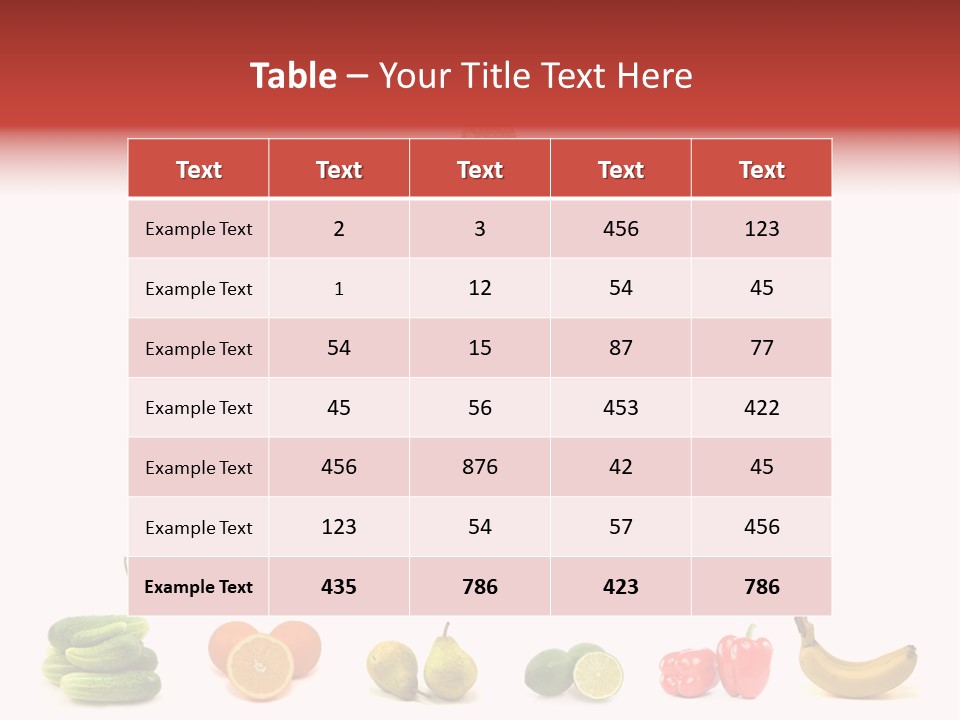 Watermelon Vegetable Potato PowerPoint Template