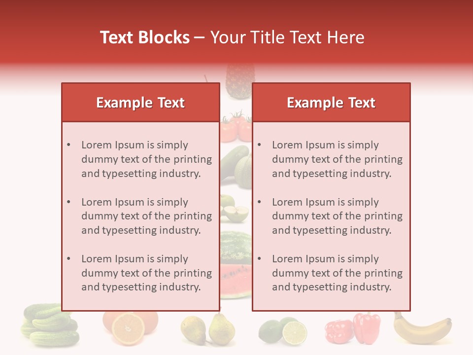 Watermelon Vegetable Potato PowerPoint Template