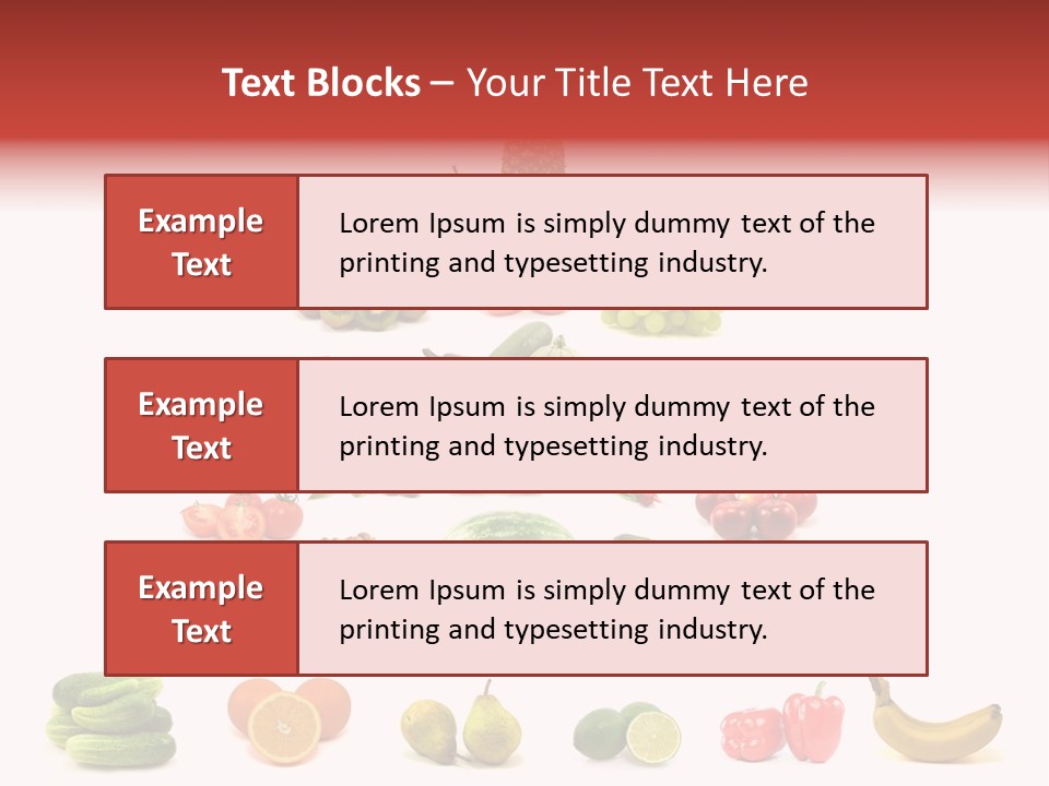 Watermelon Vegetable Potato PowerPoint Template