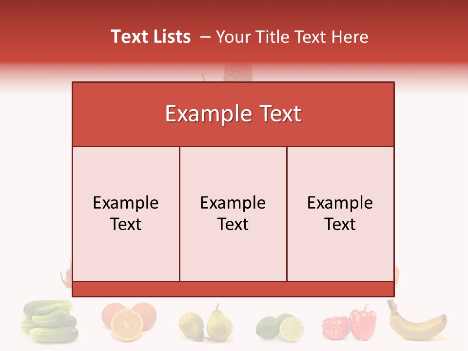 Watermelon Vegetable Potato PowerPoint Template