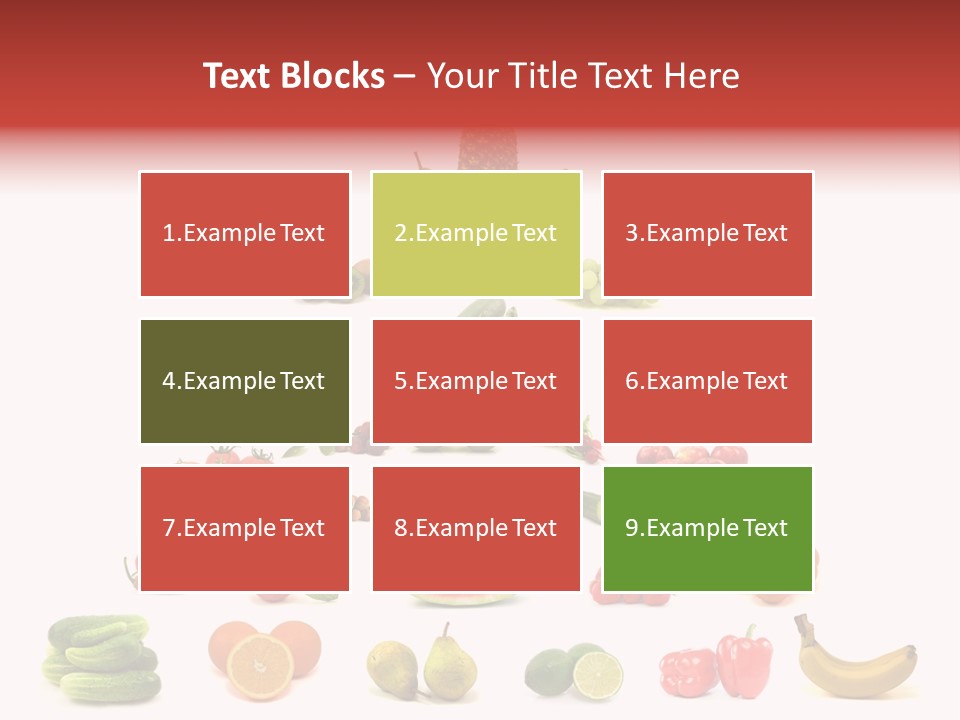 Watermelon Vegetable Potato PowerPoint Template