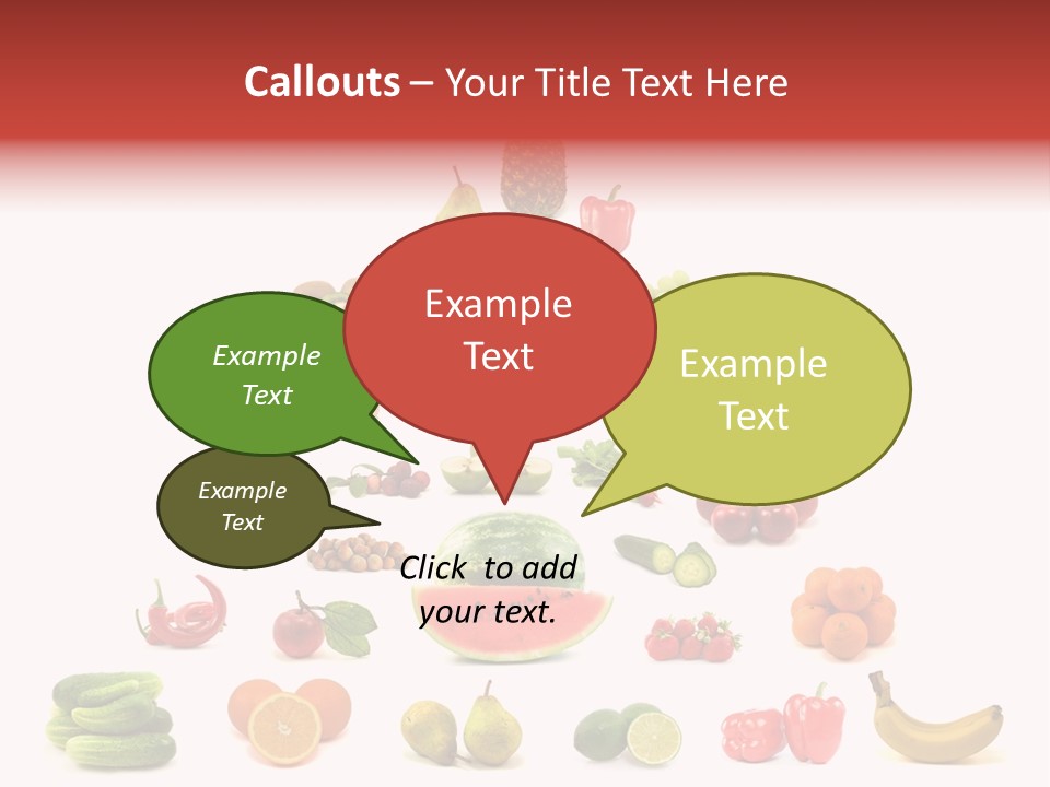 Watermelon Vegetable Potato PowerPoint Template