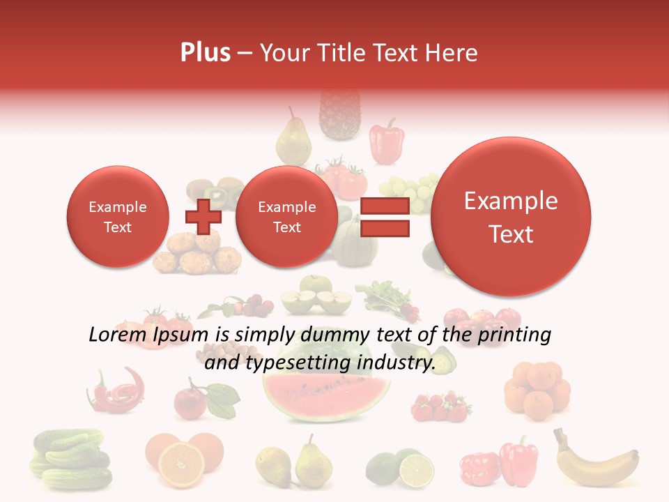 Watermelon Vegetable Potato PowerPoint Template