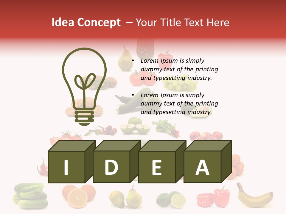 Watermelon Vegetable Potato PowerPoint Template