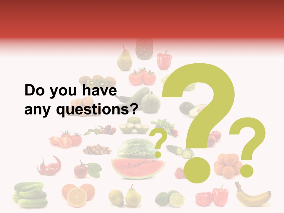 Watermelon Vegetable Potato PowerPoint Template