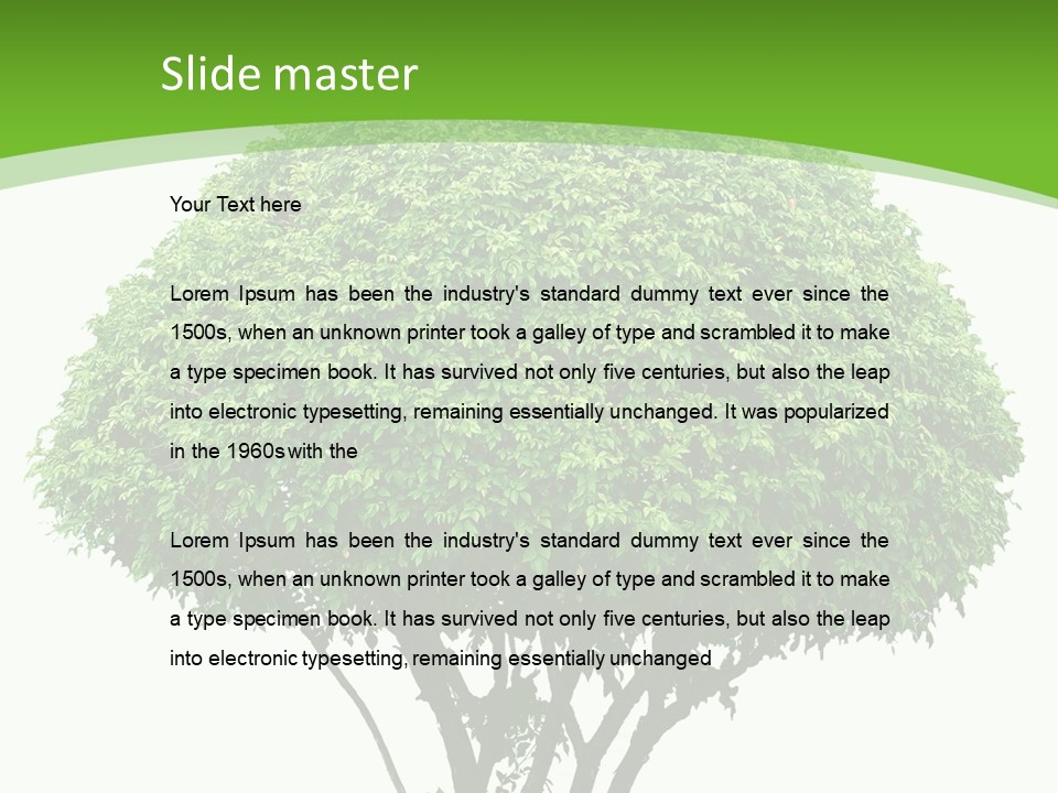 Wood Green Maple PowerPoint Template