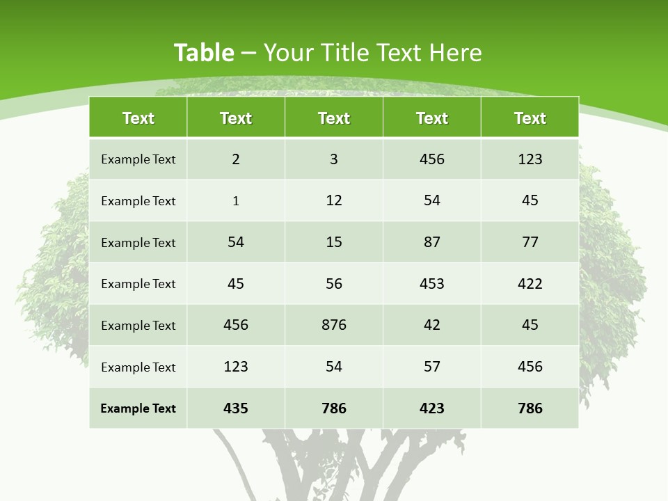 Wood Green Maple PowerPoint Template