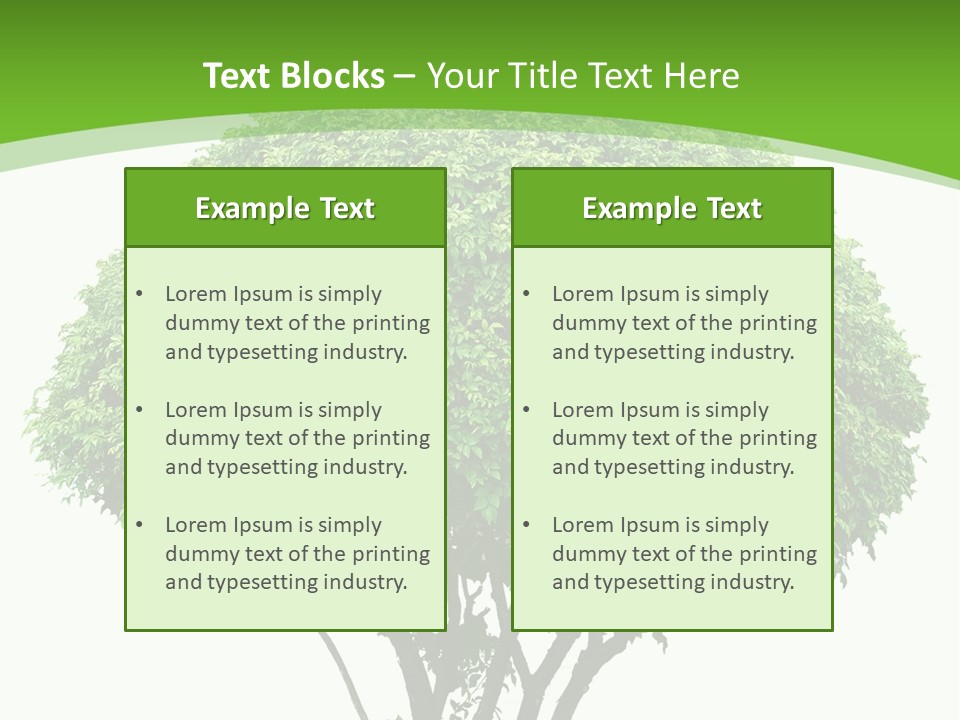 Wood Green Maple PowerPoint Template
