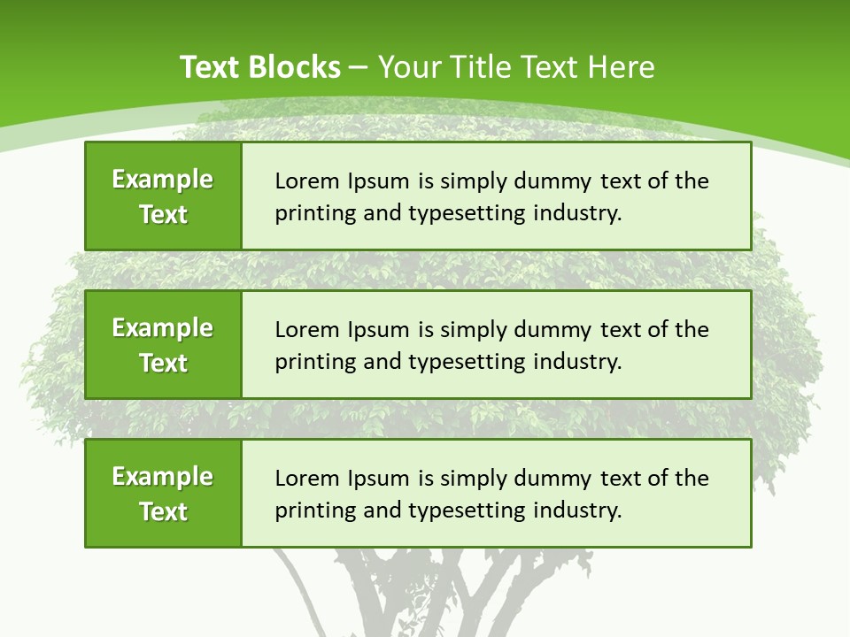 Wood Green Maple PowerPoint Template