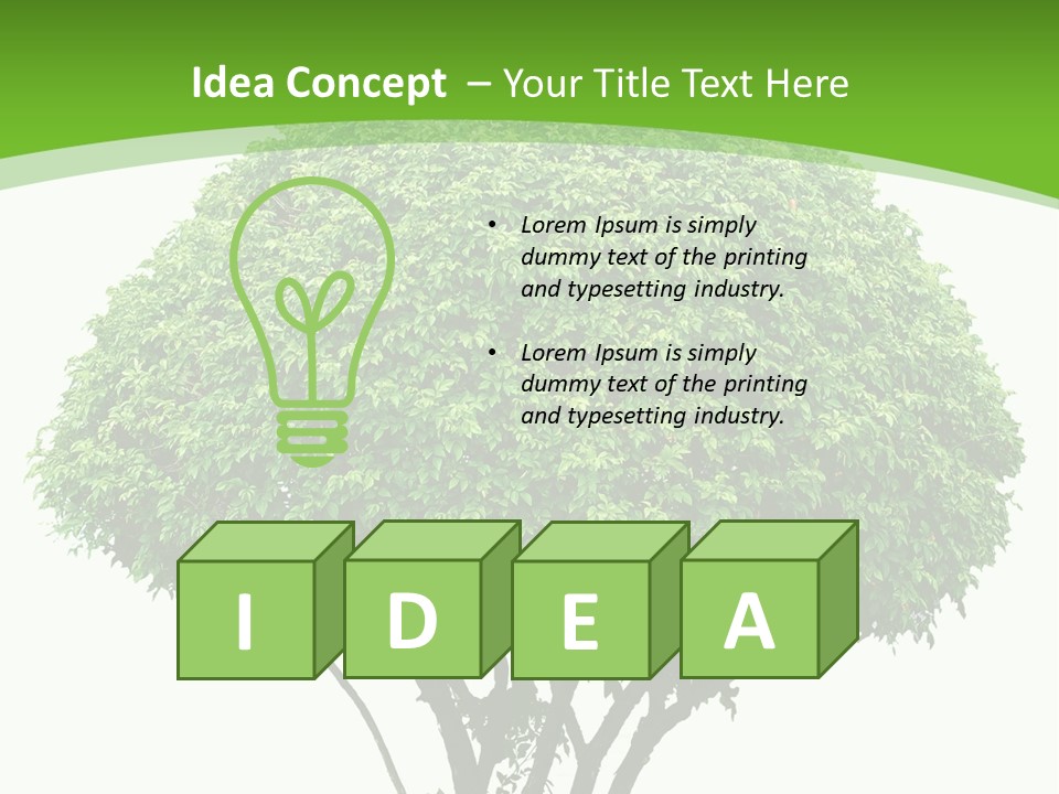 Wood Green Maple PowerPoint Template