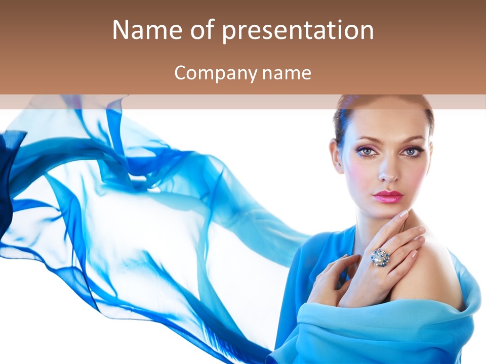 Pearl Beauty Portrait PowerPoint Template