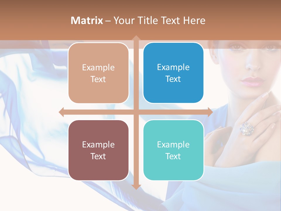 Pearl Beauty Portrait PowerPoint Template