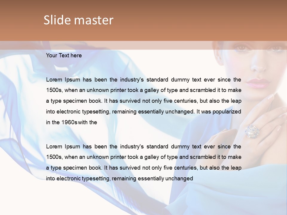 Pearl Beauty Portrait PowerPoint Template