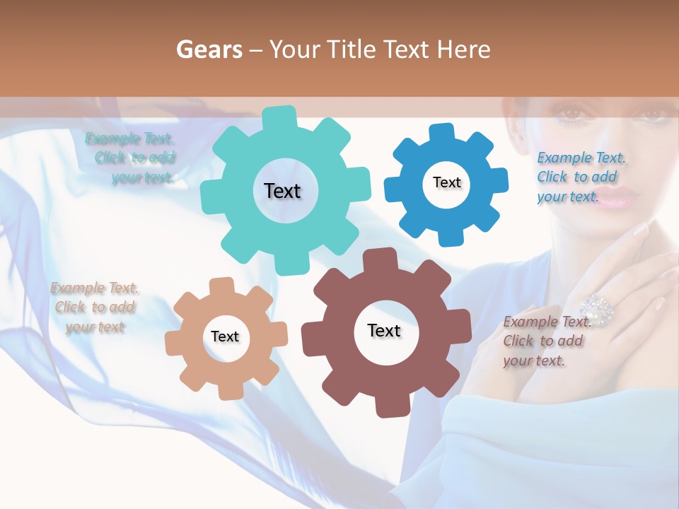 Pearl Beauty Portrait PowerPoint Template