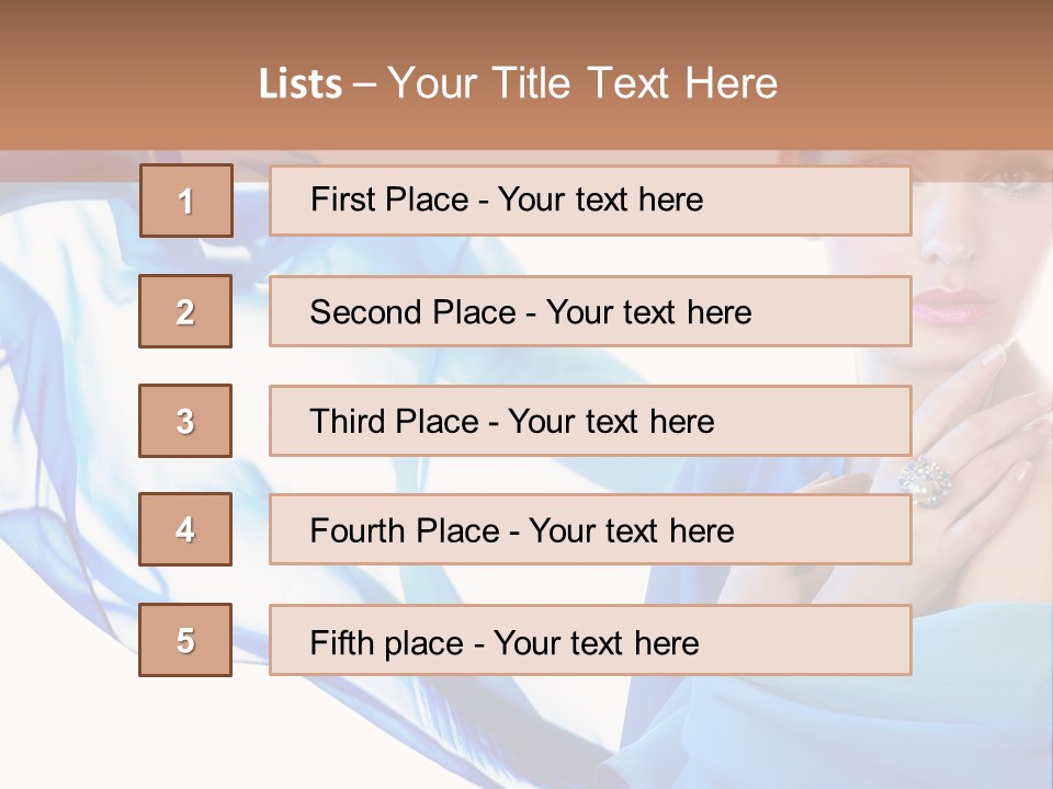 Pearl Beauty Portrait PowerPoint Template