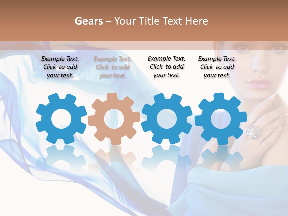 Pearl Beauty Portrait PowerPoint Template