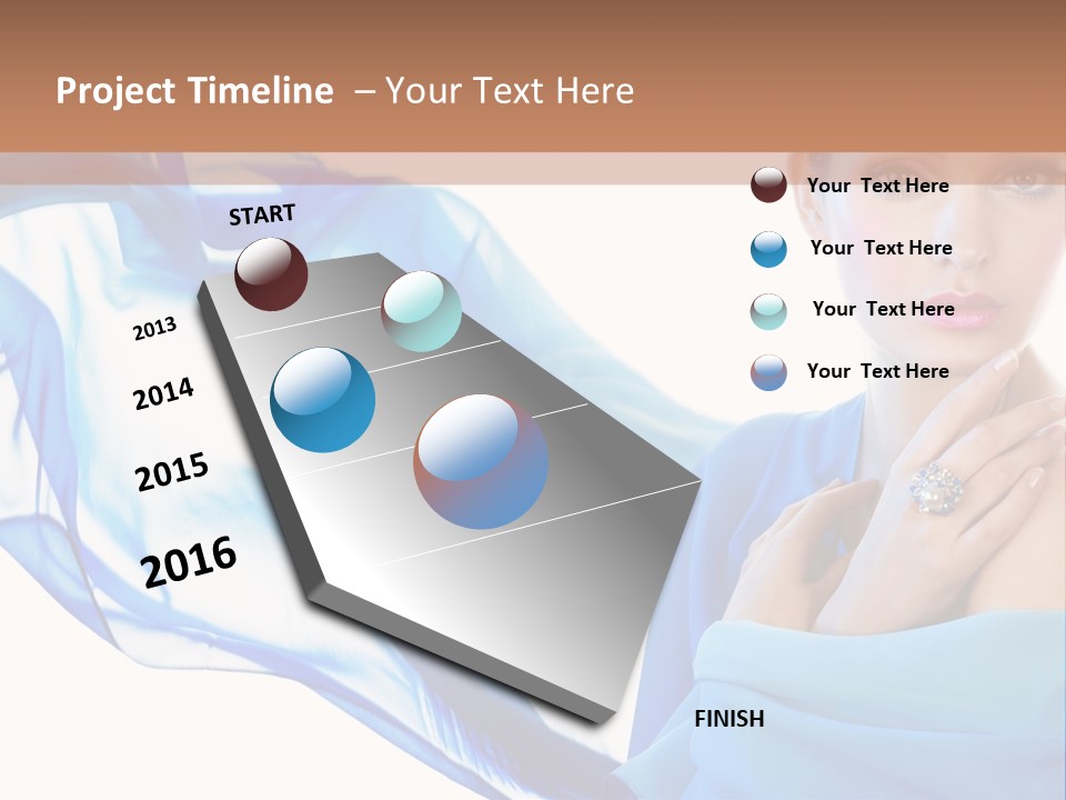 Pearl Beauty Portrait PowerPoint Template