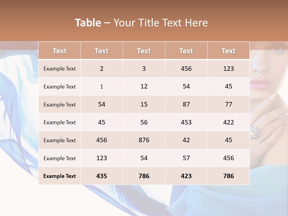 Pearl Beauty Portrait PowerPoint Template