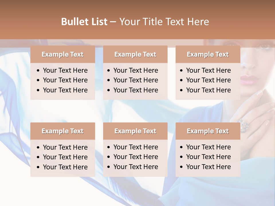 Pearl Beauty Portrait PowerPoint Template