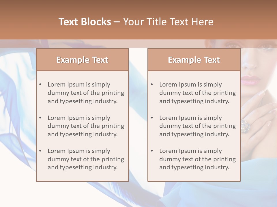 Pearl Beauty Portrait PowerPoint Template