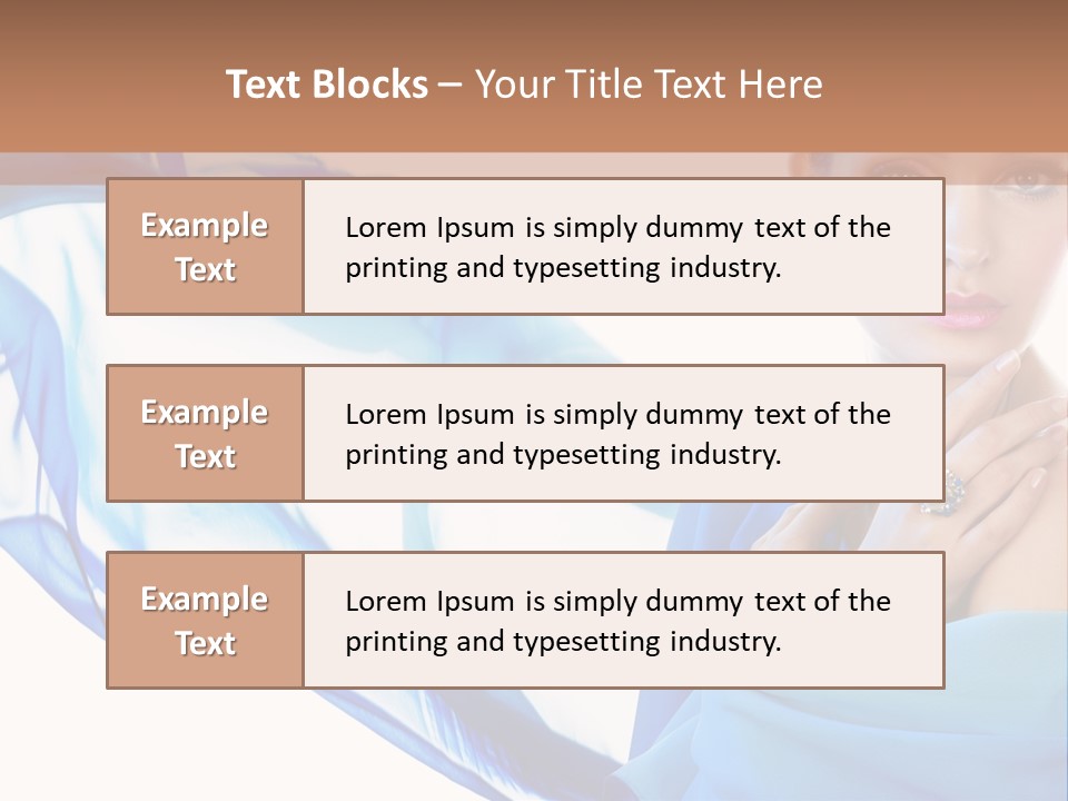 Pearl Beauty Portrait PowerPoint Template