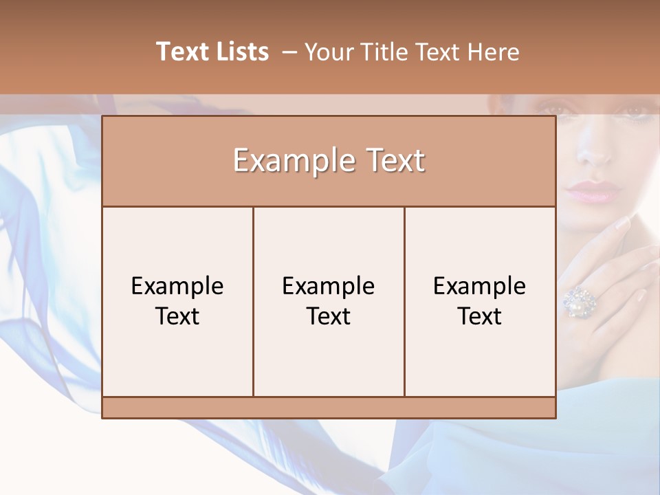 Pearl Beauty Portrait PowerPoint Template