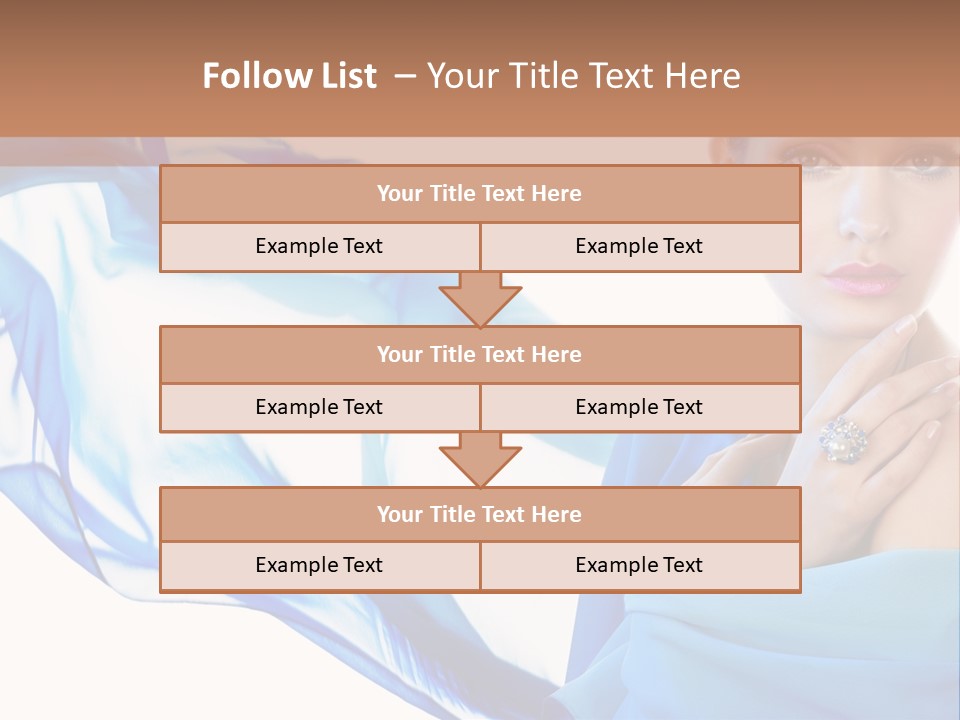 Pearl Beauty Portrait PowerPoint Template