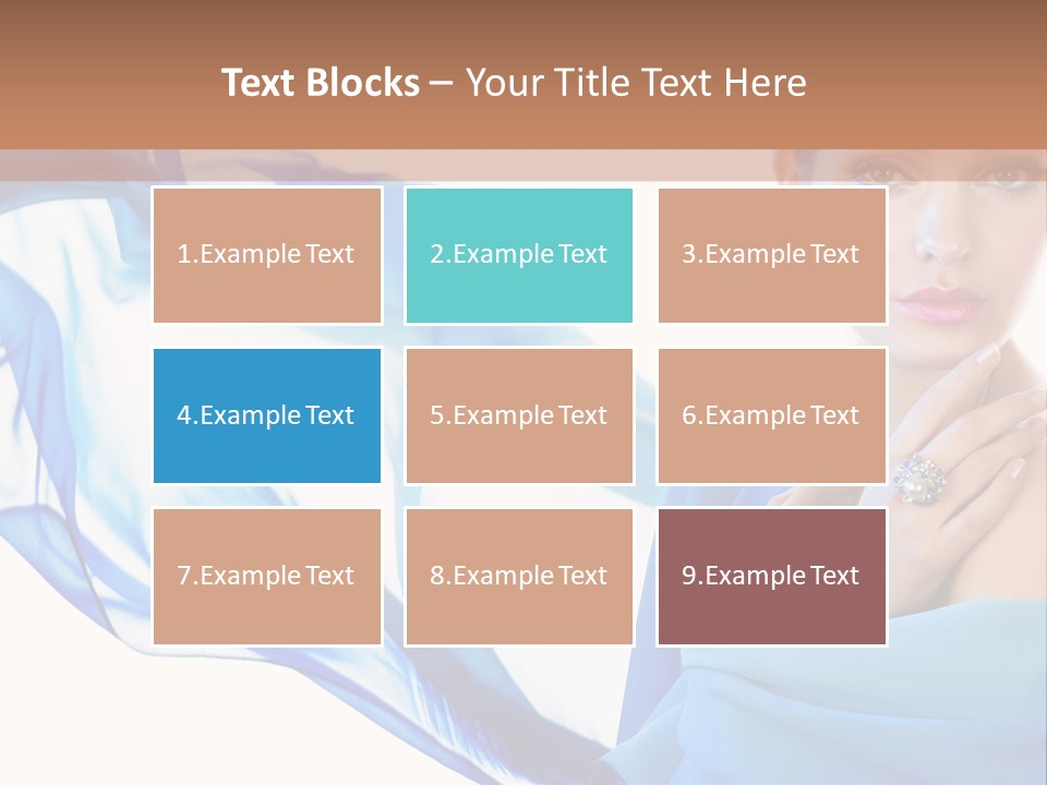 Pearl Beauty Portrait PowerPoint Template