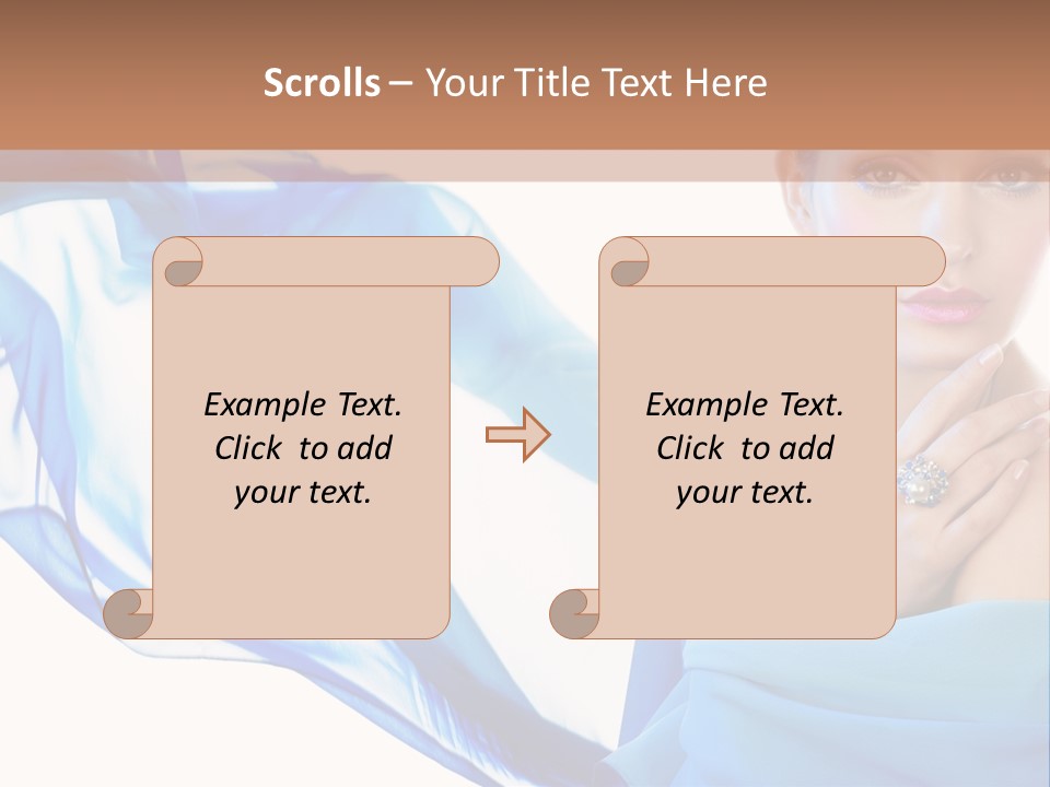 Pearl Beauty Portrait PowerPoint Template