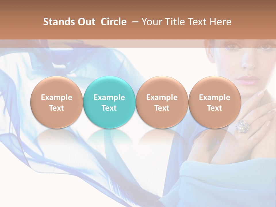 Pearl Beauty Portrait PowerPoint Template