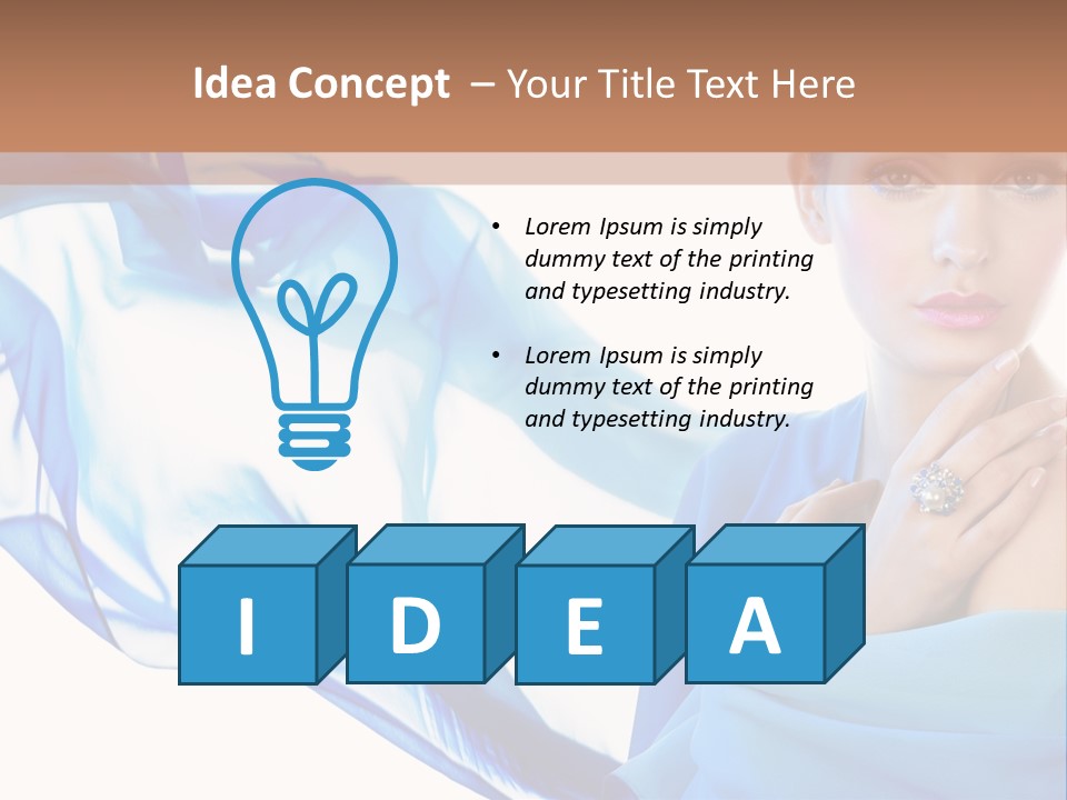 Pearl Beauty Portrait PowerPoint Template