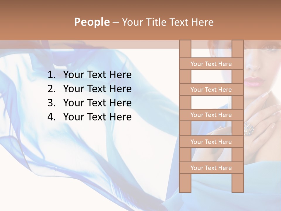 Pearl Beauty Portrait PowerPoint Template