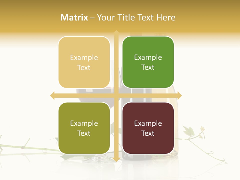 Isolated Grapes Vine PowerPoint Template