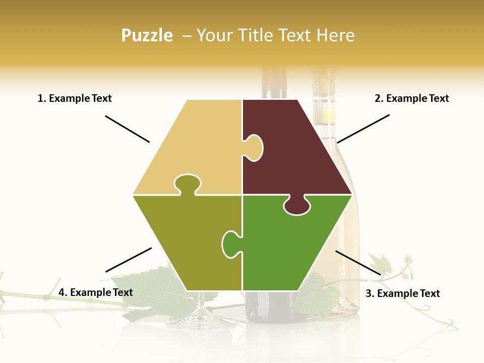 Isolated Grapes Vine PowerPoint Template