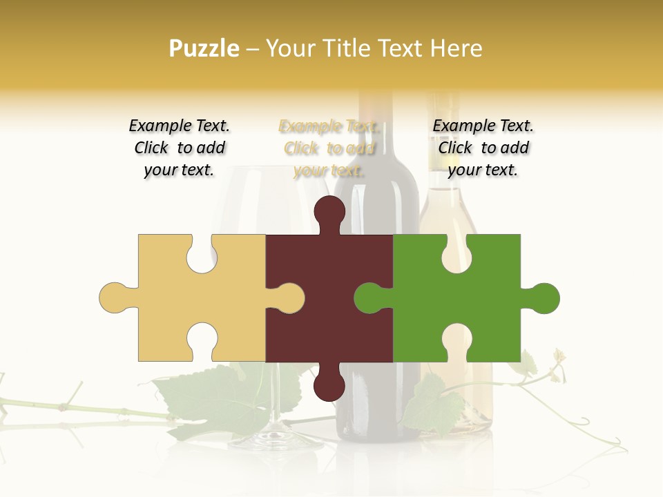 Isolated Grapes Vine PowerPoint Template