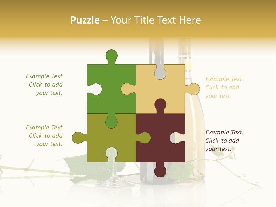 Isolated Grapes Vine PowerPoint Template