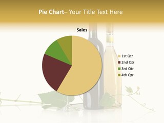 Isolated Grapes Vine PowerPoint Template