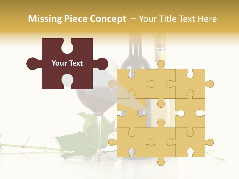 Isolated Grapes Vine PowerPoint Template