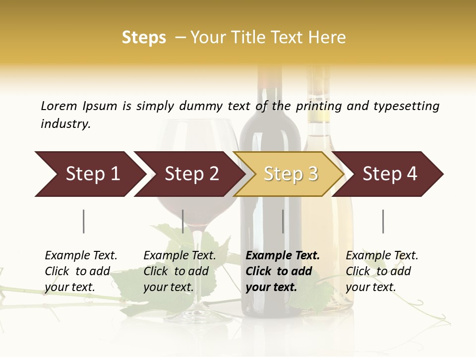 Isolated Grapes Vine PowerPoint Template