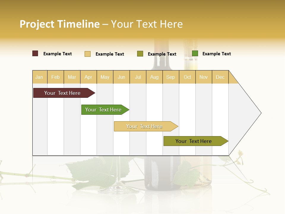 Isolated Grapes Vine PowerPoint Template