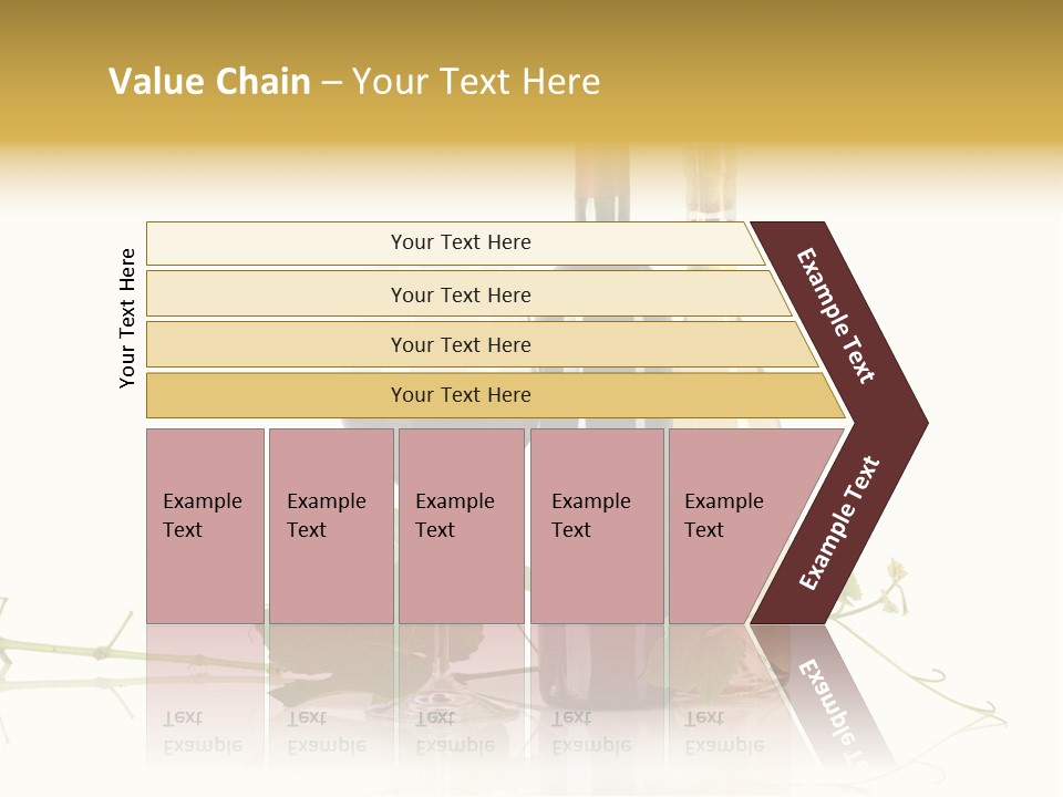 Isolated Grapes Vine PowerPoint Template