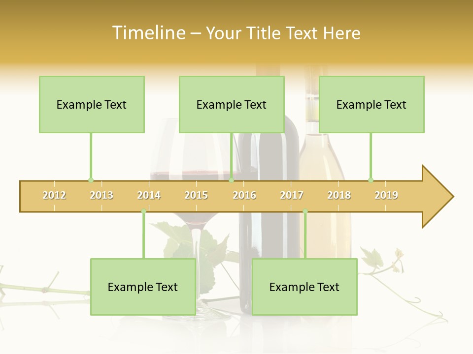 Isolated Grapes Vine PowerPoint Template