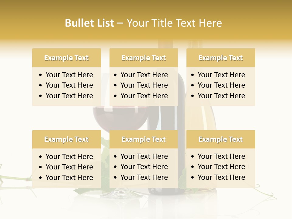 Isolated Grapes Vine PowerPoint Template